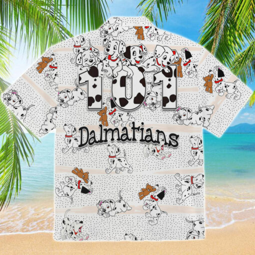 endas 101 Dalmatians Black White Hawaiian Shirt Mk4 101 Dalmatians Black White Hawaiian Shirt