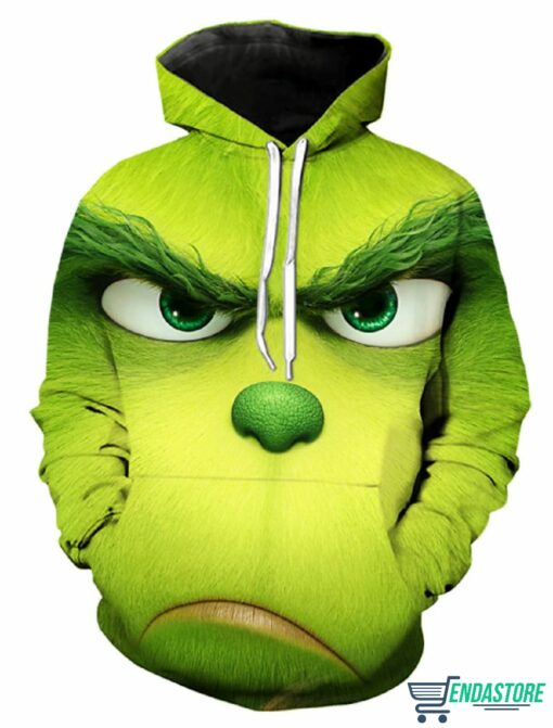 1 2 Christmas Grnch angry Hoodie, Grnch Angry Face Hoodie For Men Women