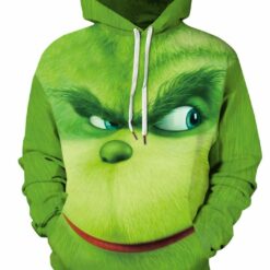 2 Christmas Grnch angry Hoodie, Grnch Angry Face Hoodie For Men Women