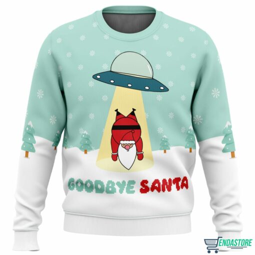 Alien UFO Goodbye Santa Christmas Sweater 1 Alien UFO Goodbye Santa Christmas Sweater