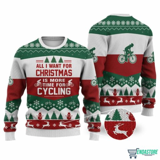 All I Want For Christmas Is More Time For Cycling Ugly Sweater 1 All I Want For Christmas Is More Time For Cycling Ugly Sweater