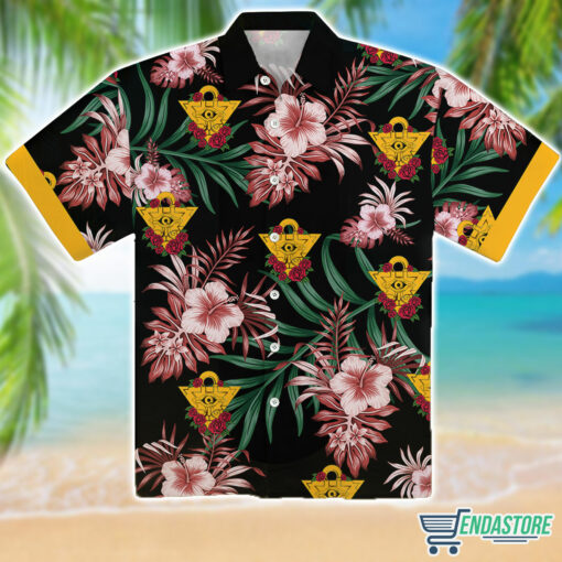 Burgerprint Endas Yugioh Floral Hawaiian Shirt 1 Yugioh Floral Hawaiian Shirt