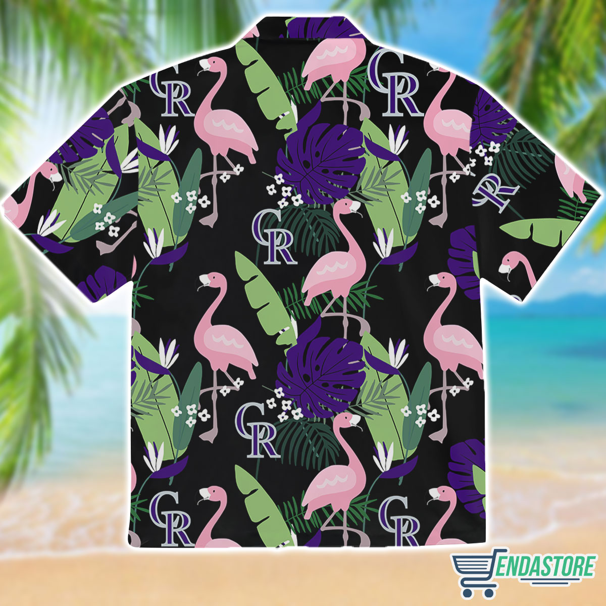 Endastore Rockies Flamingo Hawaiian T-Shirt