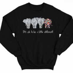 Elephant Its Ok To Be A Little Different Shirt 3 1 Elephant It's Ok To Be A Little Different Shirt