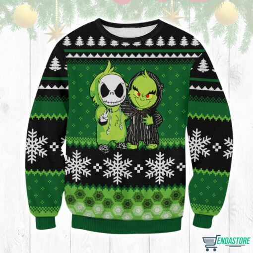 Jack And Grnch Ugly Christmas Sweater 1 Jack And Grnch Ugly Christmas Sweater