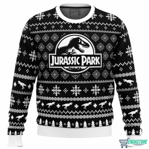 Jurassic Park Ugly Christmas Sweater 1 Jurassic Park Ugly Christmas Sweater