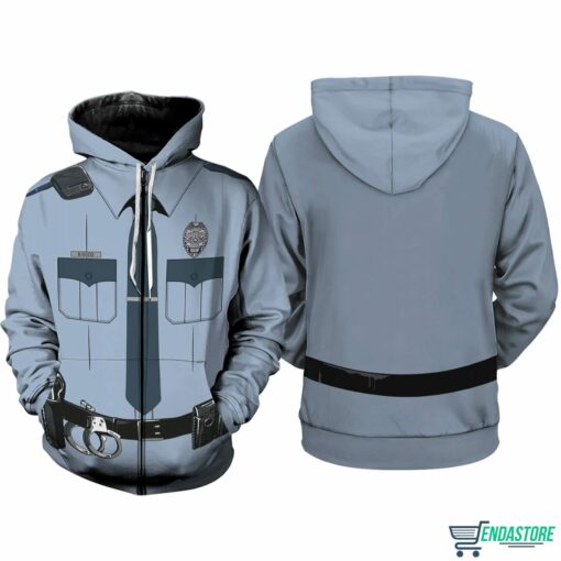 Police Costume Full Over Print 3D Hoodie Shirt 3 Police Costume Full Over Print 3D Hoodie & Shirt