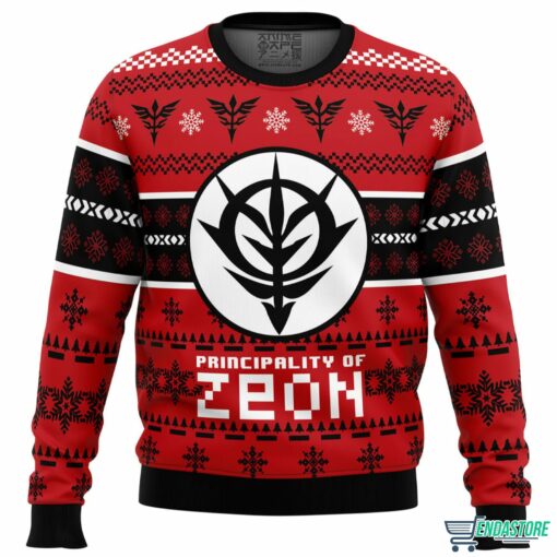 Zeon The Gundam Ugly Christmas Sweater 1 Zeon The Gundam Ugly Christmas Sweater