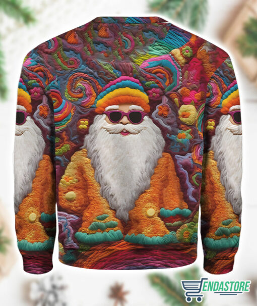 lele endas Vintage Colorful Santa Sweater 2 Vintage Colorful Santa Hoodie