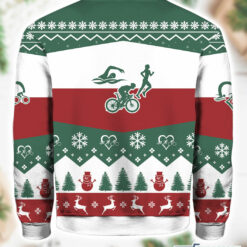 Burgerprint Endas All I Want For Christmas Is Triathlon Christmas Ugly Sweater 2 All I Want For Christmas Is Triathlon Christmas Ugly Sweater