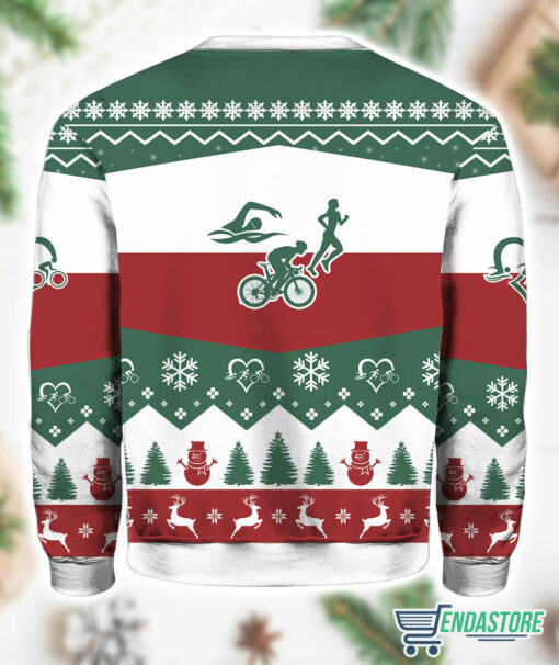 Burgerprint Endas All I Want For Christmas Is Triathlon Christmas Ugly Sweater 2 All I Want For Christmas Is Triathlon Christmas Ugly Sweater