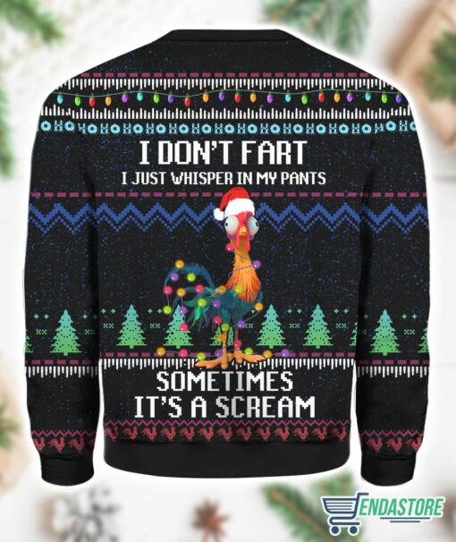 Burgerprint Endas It‘s Scream Chicken Ugly Christmas Sweater 2 It‘s Scream Chicken Ugly Christmas Sweater
