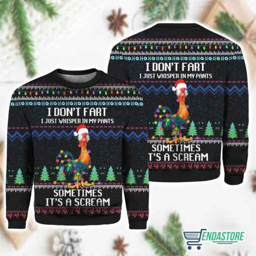 Burgerprint Endas It‘s Scream Chicken Ugly Christmas Sweater 3 It‘s Scream Chicken Ugly Christmas Sweater