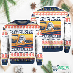 Burgerprint Endas lele Karl Marx Get In Loser Ugly Christmas Sweater 3 Karl Marx Get In Loser Ugly Christmas Sweater