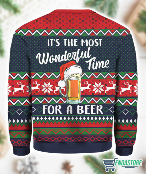 Burgerprint ko up Got Invited To The Xmas Party By Mistake Who Knew Sweater 2 It's The Most Wonderful Time For Beer Christmas Sweater