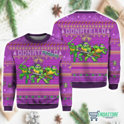 Burrgerprint Donatello Teenage Mutant Ninja Turtles Ugly Christmas Sweater 3 Donatello Teenage Mutant Ninja Turtles Ugly Christmas Sweater