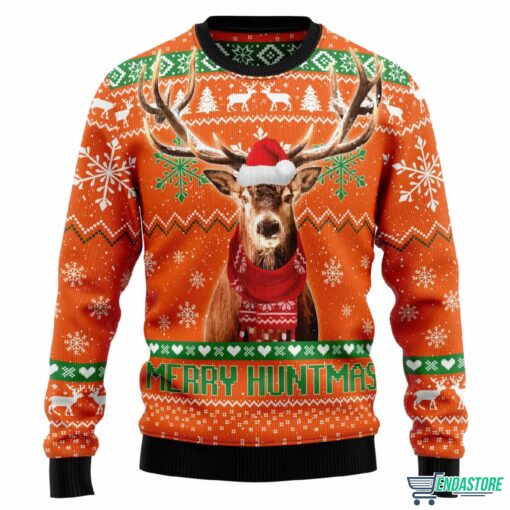 Deer Merry Huntmas Ugly Christmas Sweater Deer Merry Huntmas Ugly Christmas Sweater