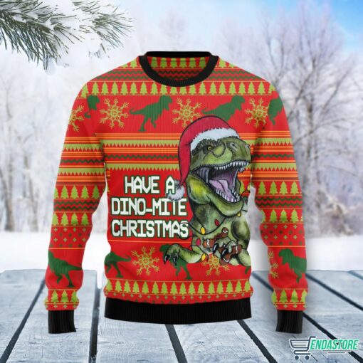 Dinosaur Funny Ugly Christmas Sweater Dinosaur Funny Ugly Christmas Sweater