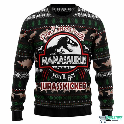 Dinosaur Mamasaurus Ugly Christmas Sweater Dinosaur Mamasaurus Ugly Christmas Sweater
