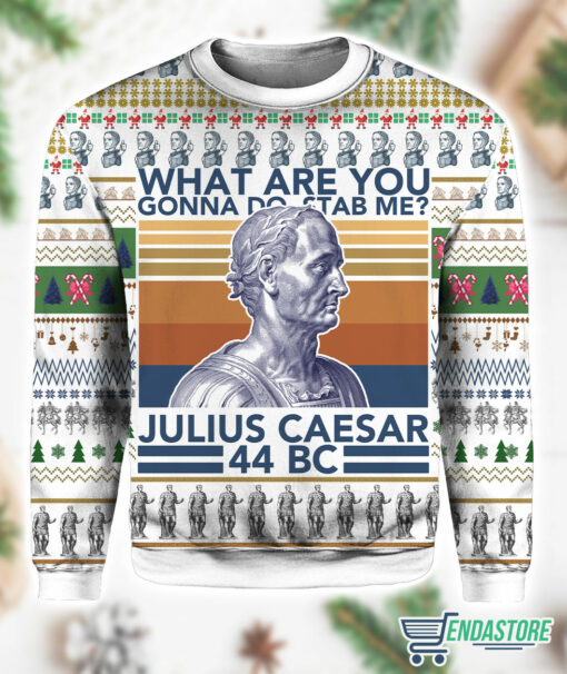 mk 3 4 Julius Caesar Christmas Ugly Sweater
