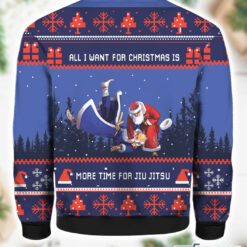 Burgerprint All i want for Christmas is more time for jiu jitsu ugly Christmas sweater L 2 All I Want For Christmas Is More Time For Jiu Jitsu Christmas Sweater