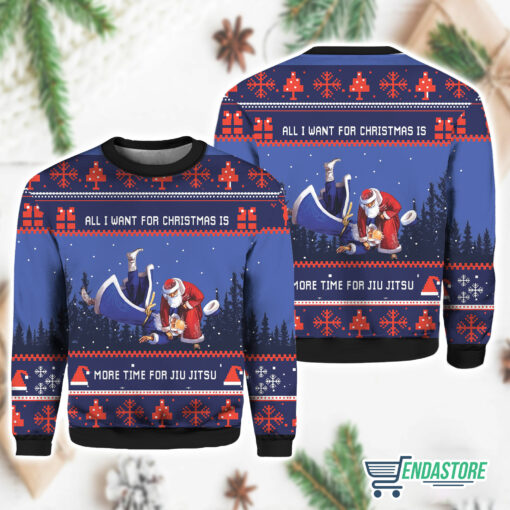 Burgerprint All i want for Christmas is more time for jiu jitsu ugly Christmas sweater L 3 All I Want For Christmas Is More Time For Jiu Jitsu Christmas Sweater