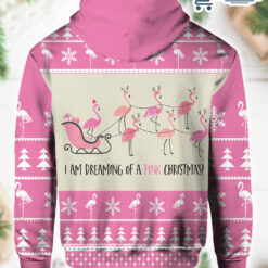 Burgerprint pink flamingo christmas sweater 2 Pink Flamingo Christmas Hoodie