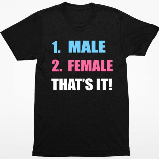 1 Male 2 Female Thats It Shirt 1 1 1 Male 2 Female That's It Hoodie