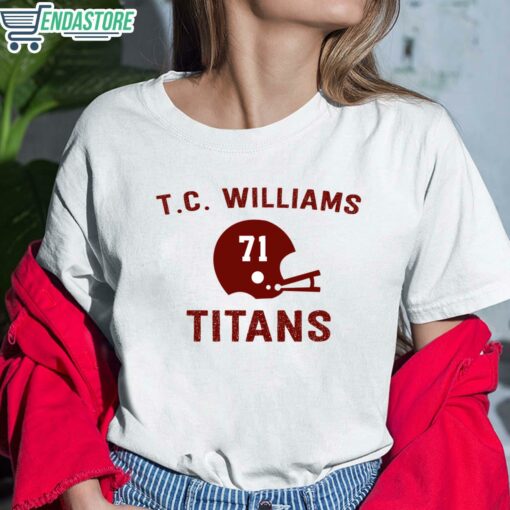 1971 T.C Williams Titan Shirt 6 white 1971 T.C Williams Titan Sweatshirt