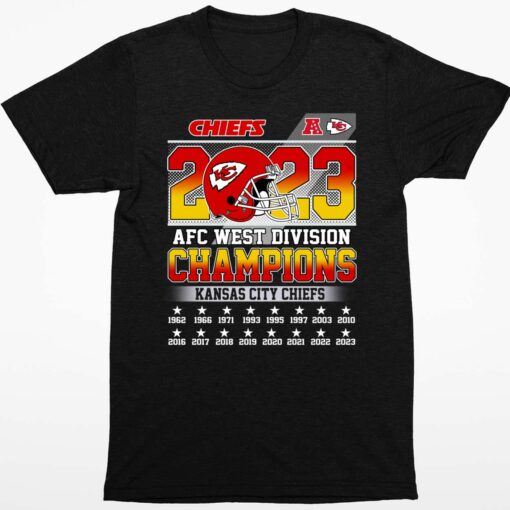 2023 Afc West Division Champions Chief Shirt 1 1 2023 Afc West Division Champions Chief Hoodie