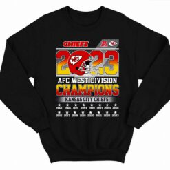 2023 Afc West Division Champions Chief Shirt 3 1 2023 Afc West Division Champions Chief Shirt