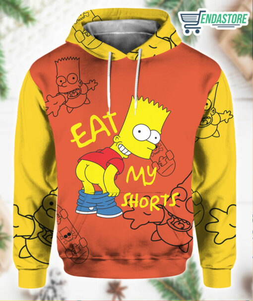 Burgerprint endas lele Bart Simpson Halloween 3D Hoodie 1 Bart Simpson Halloween 3D Hoodie