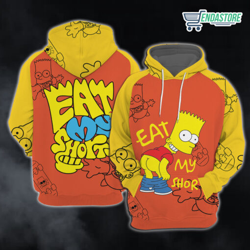 Burgerprint endas lele Bart Simpson Halloween 3D Hoodie 3 Bart Simpson Halloween 3D Hoodie