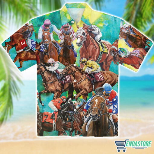Burgerprint endas lele Kentucky Derby Horse Racing Aloha Hawaiian Shirt 1 Kentucky Derby Horse Racing Aloha Hawaiian T-Shirt