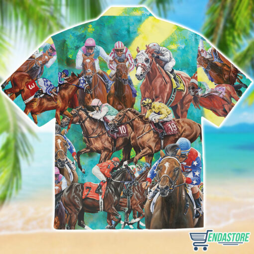 Burgerprint endas lele Kentucky Derby Horse Racing Aloha Hawaiian Shirt 2 Kentucky Derby Horse Racing Aloha Hawaiian T-Shirt