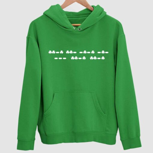 Fuck Off Morse Code St Patricks Day Shirt 2 green F*ck Off Morse Code St Patrick's Day Shirt