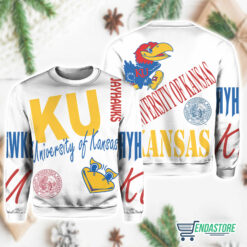 1 4 Taylor Wearing KU University Of Kansas Sweatshirt