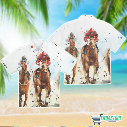 Burgerprint endas kentucky Derby Horse Racing 3D Hawaiian Shirt 3 Kentucky Derby Horse Racing 3D Hawaiian Shirt
