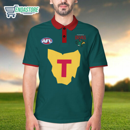 Burgerprint endas lele Tasmanian 2024 Polo Shirt 1 Tasmanian 2024 Polo Shirt