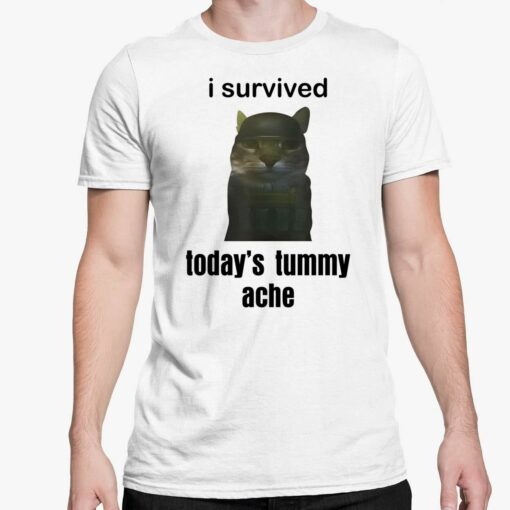 I Survived Todays Tummy Ache Shirt 5 white I Survived Today's Tummy Ache Sweatshirt