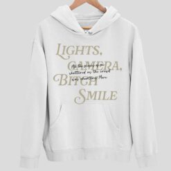 Lights Camera Bitch Smile Vintage Sweatshirt 2 white Home 2